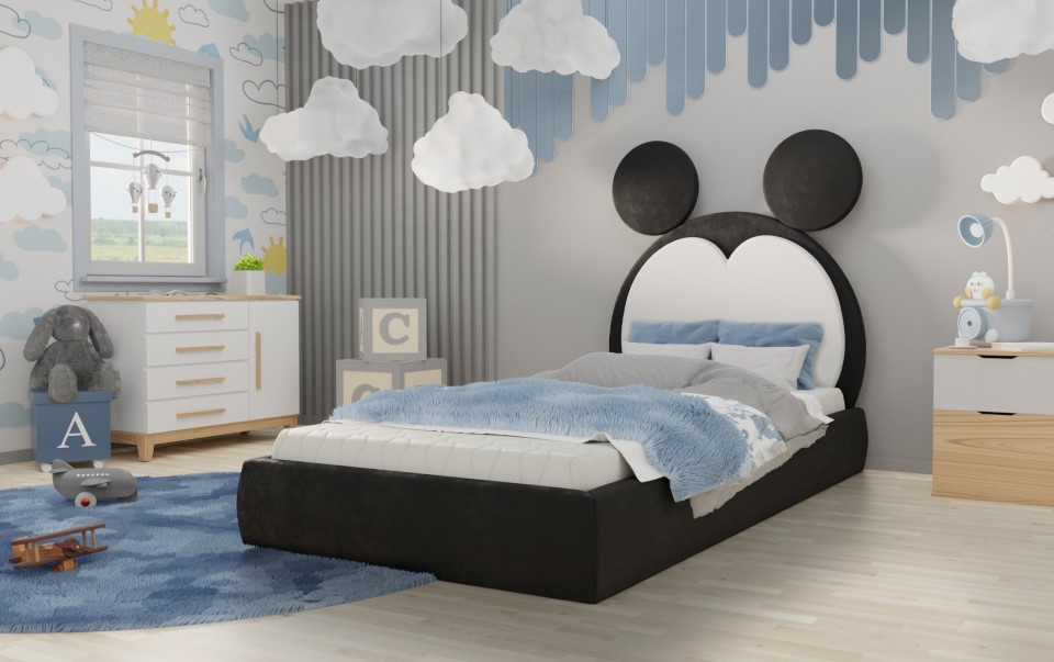 Dětská postel STRAKOŠ - myška Mickey